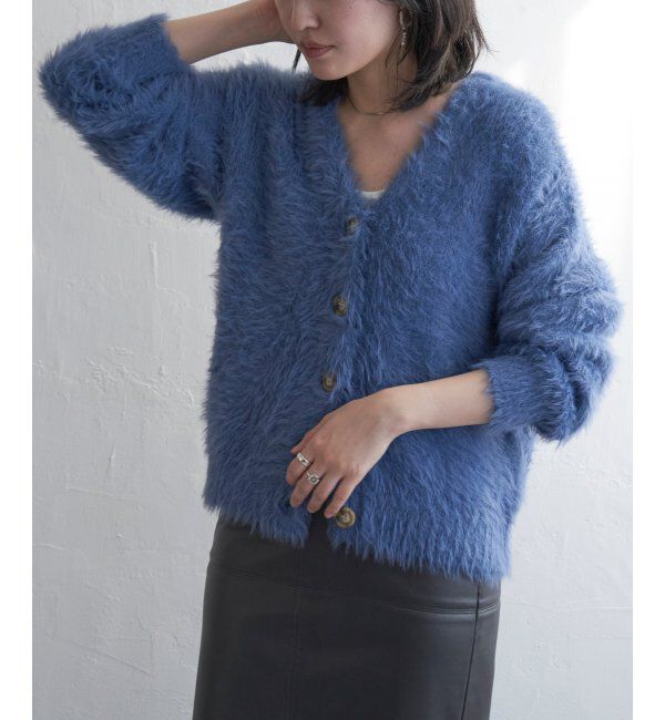 VENCE share style「シャギーニットカーディガン」|カーディガン|