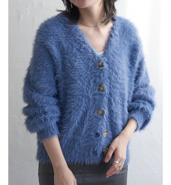 VENCE share style「シャギーニットカーディガン」|カーディガン|