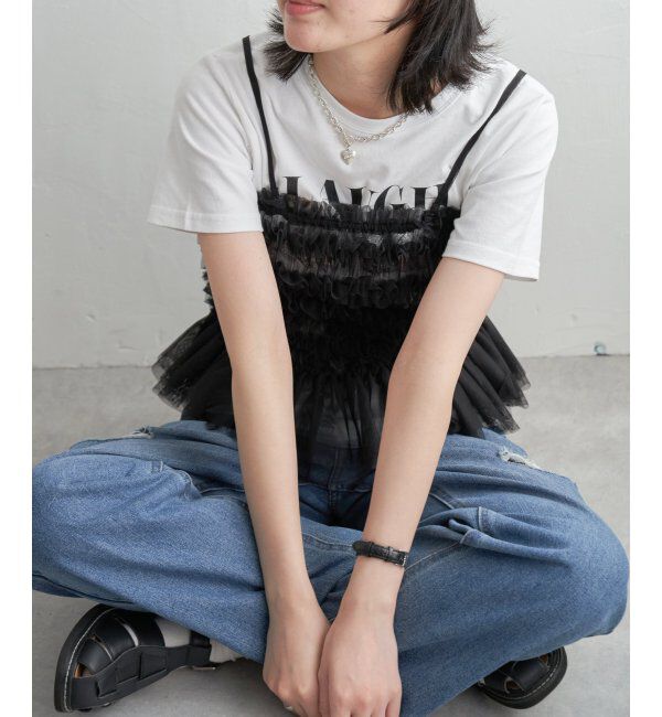 VENCE share style「チュールキャミソール」|タンクトップ|