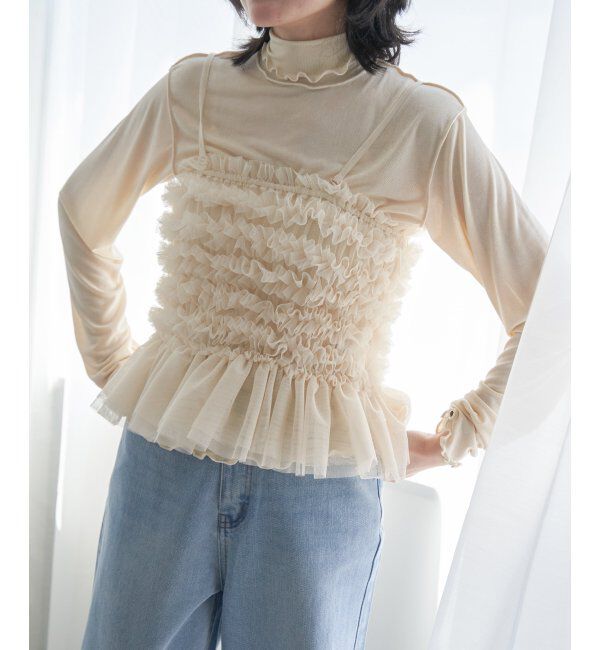 VENCE share style「チュールキャミソール」|タンクトップ|