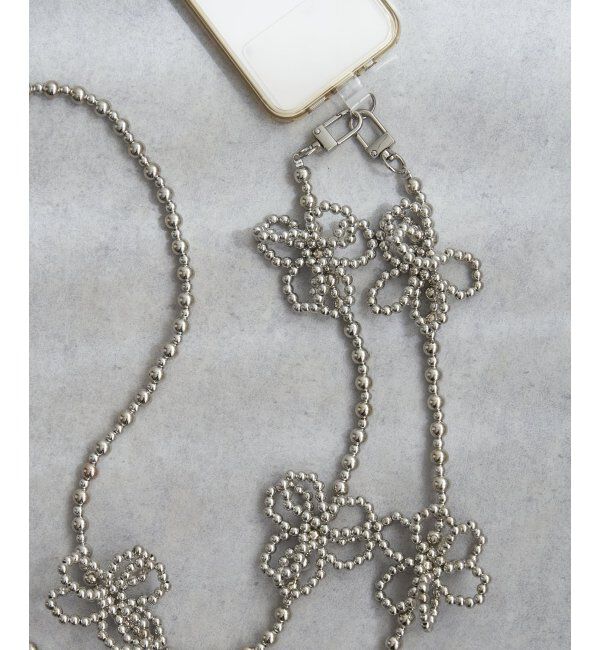 VENCE share style「ビーズフラワーストラップ」|ネックレス|