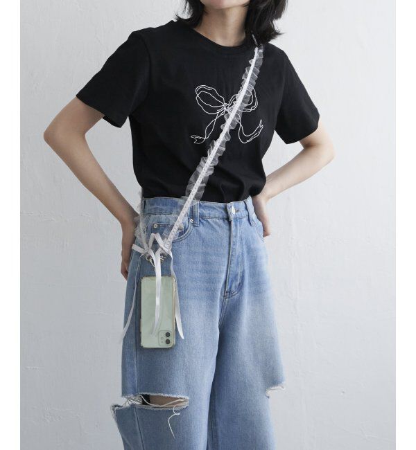 VENCE share style「フリルリボンストラップ」|ネックレス|