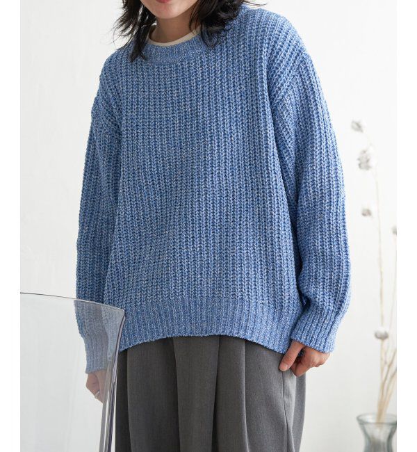 VENCE share style「片畦ミックスモールニット」|ニット・セーター|