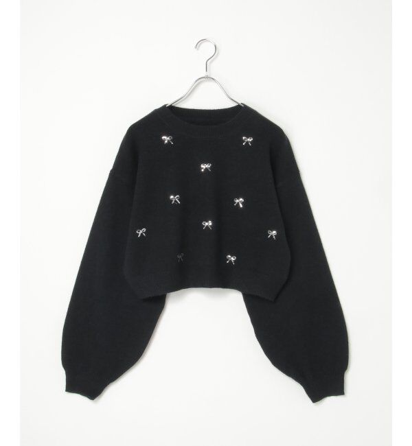 VENCE share style「アルパカタッチスパンコールニット」|ニット・セーター|