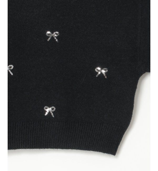 VENCE share style「アルパカタッチスパンコールニット」|ニット・セーター|