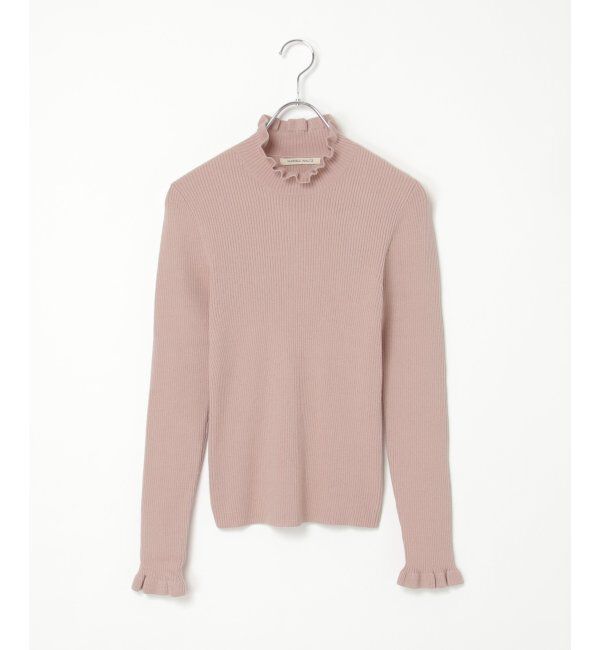 VENCE share style「12Gリブフリルネックニットプルオーバー」|タンクトップ|