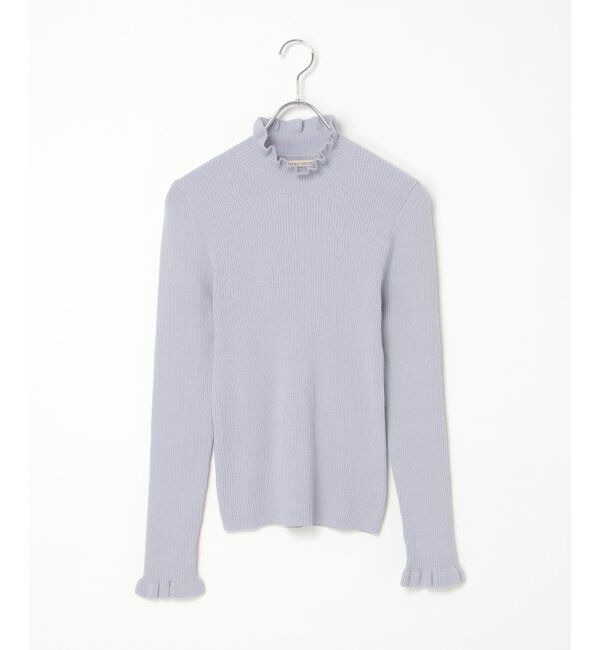 VENCE share style「12Gリブフリルネックニットプルオーバー」|タンクトップ|