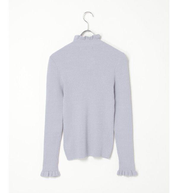 VENCE share style「12Gリブフリルネックニットプルオーバー」|タンクトップ|