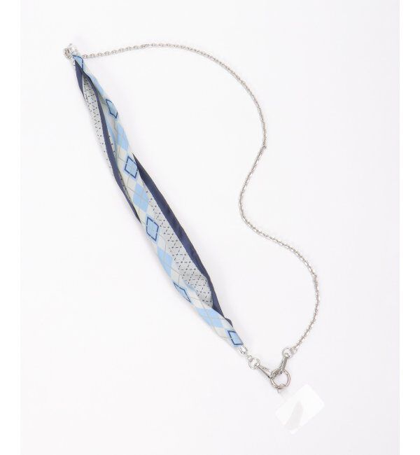 VENCE share style「スカーフストラップ」|ネックレス|ブルー