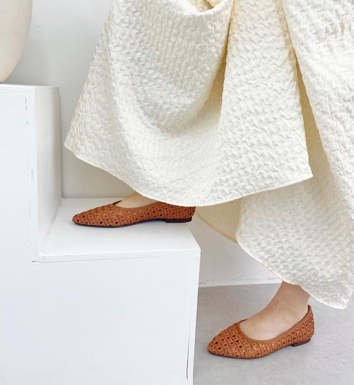 Bridget Birkin「【Bridget Birkin】編みメッシュフラットシューズ」|パンプス|CM