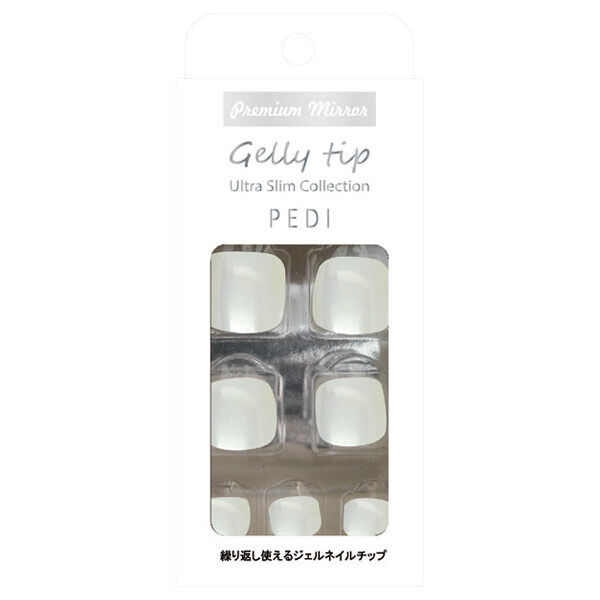  「Gelly Tip Gelly Tip ウルトラスリムペディ 008ホワイト (24tips)」|ネイルカラー|その他