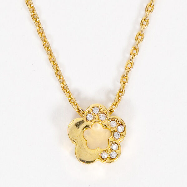 MARY QUANT「ハーフストーンデイジー ネックレス」|ネックレス|ゴールド