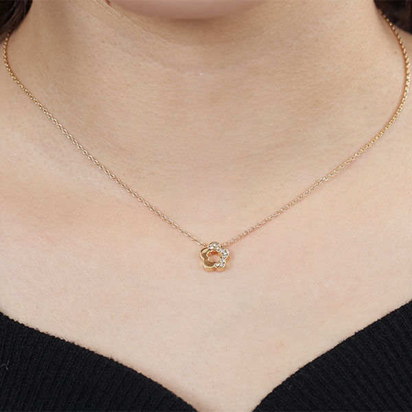 MARY QUANT「ハーフストーンデイジー ネックレス」|ネックレス|