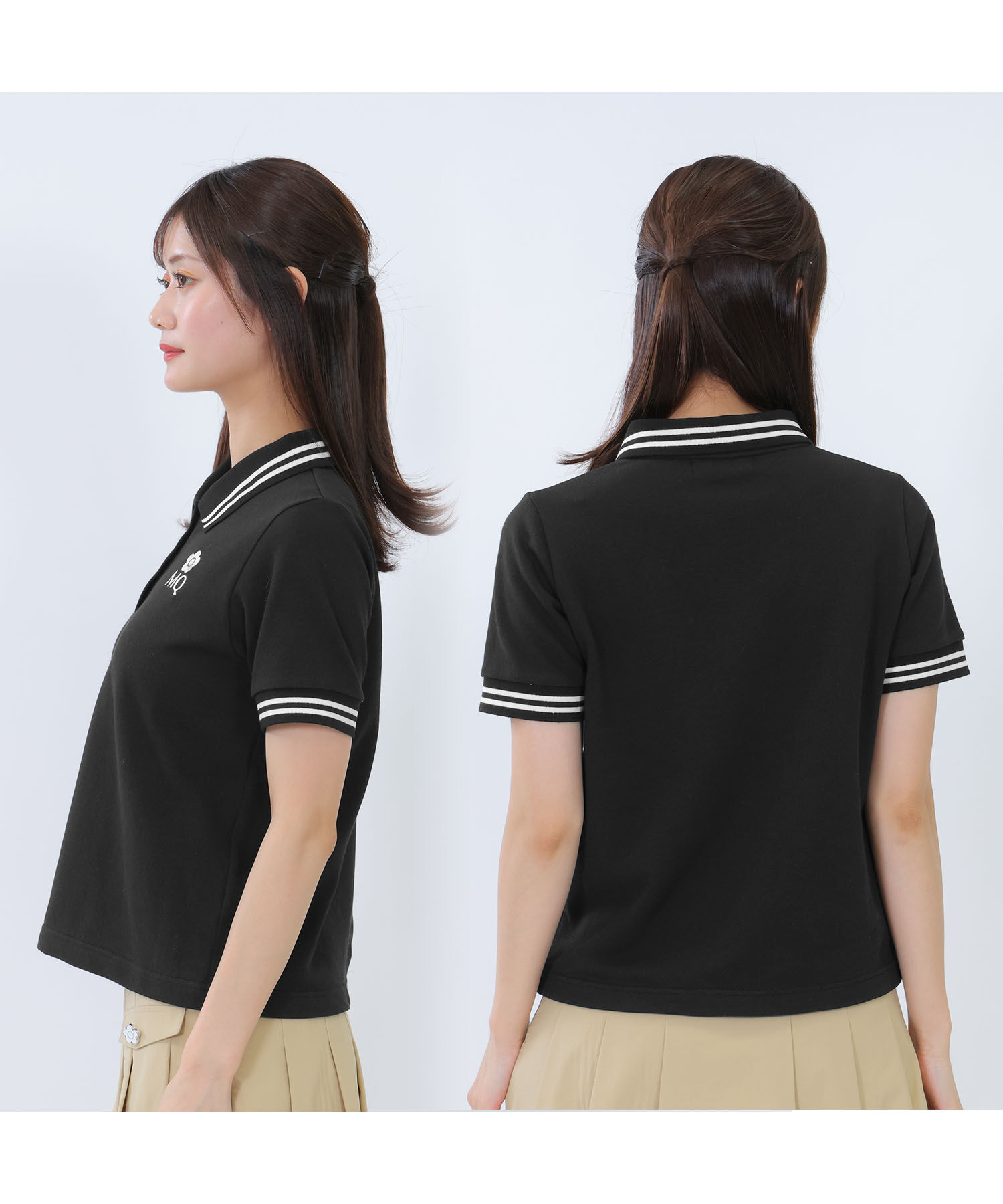 MARY QUANT「MQロゴポロシャツ プルオーバー」|ポロシャツ|