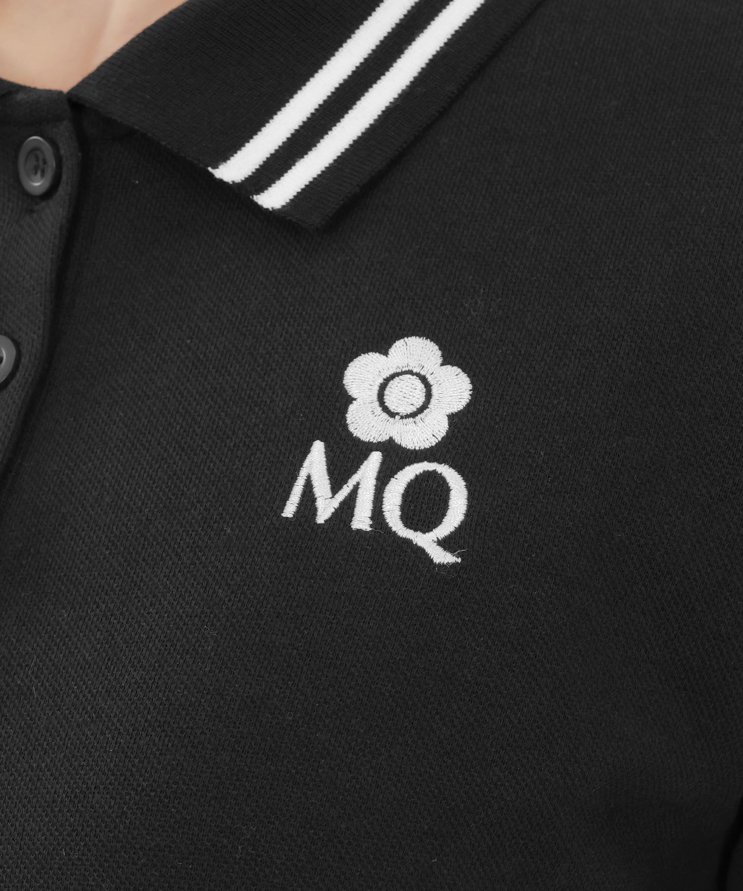 MARY QUANT「MQロゴポロシャツ プルオーバー」|ポロシャツ|