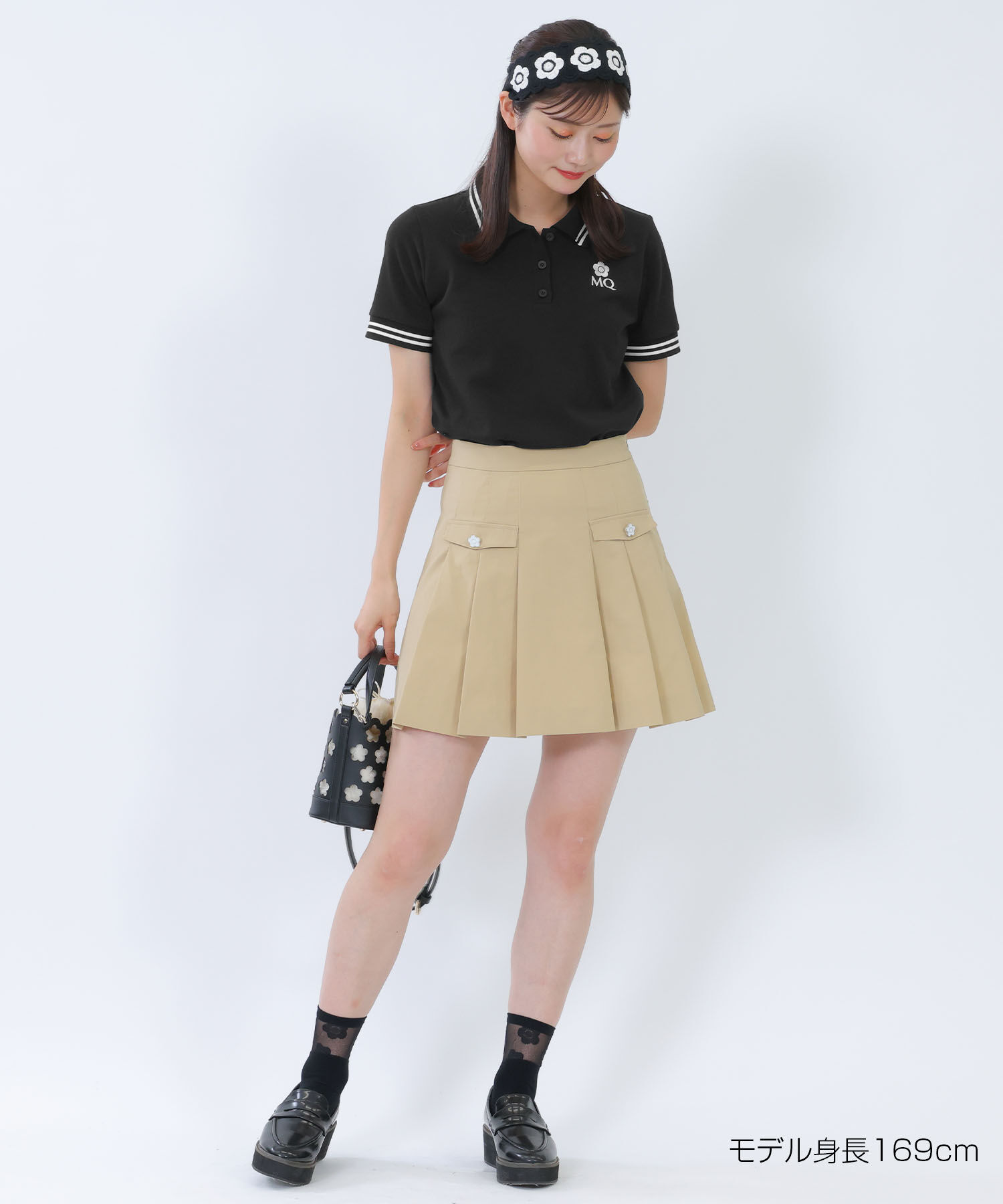 MARY QUANT「MQロゴポロシャツ プルオーバー」|ポロシャツ|