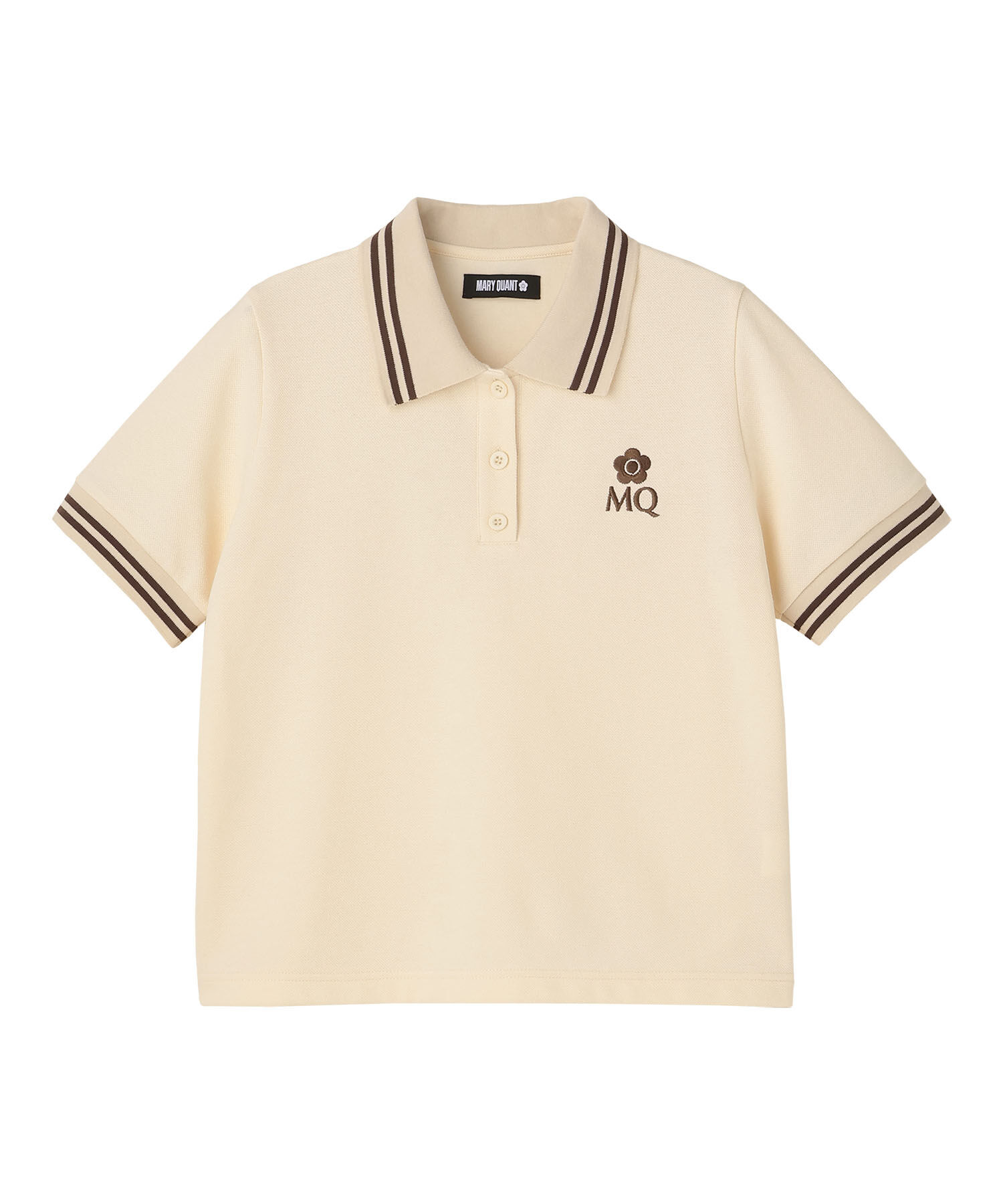 MARY QUANT「MQロゴポロシャツ プルオーバー」|ポロシャツ|