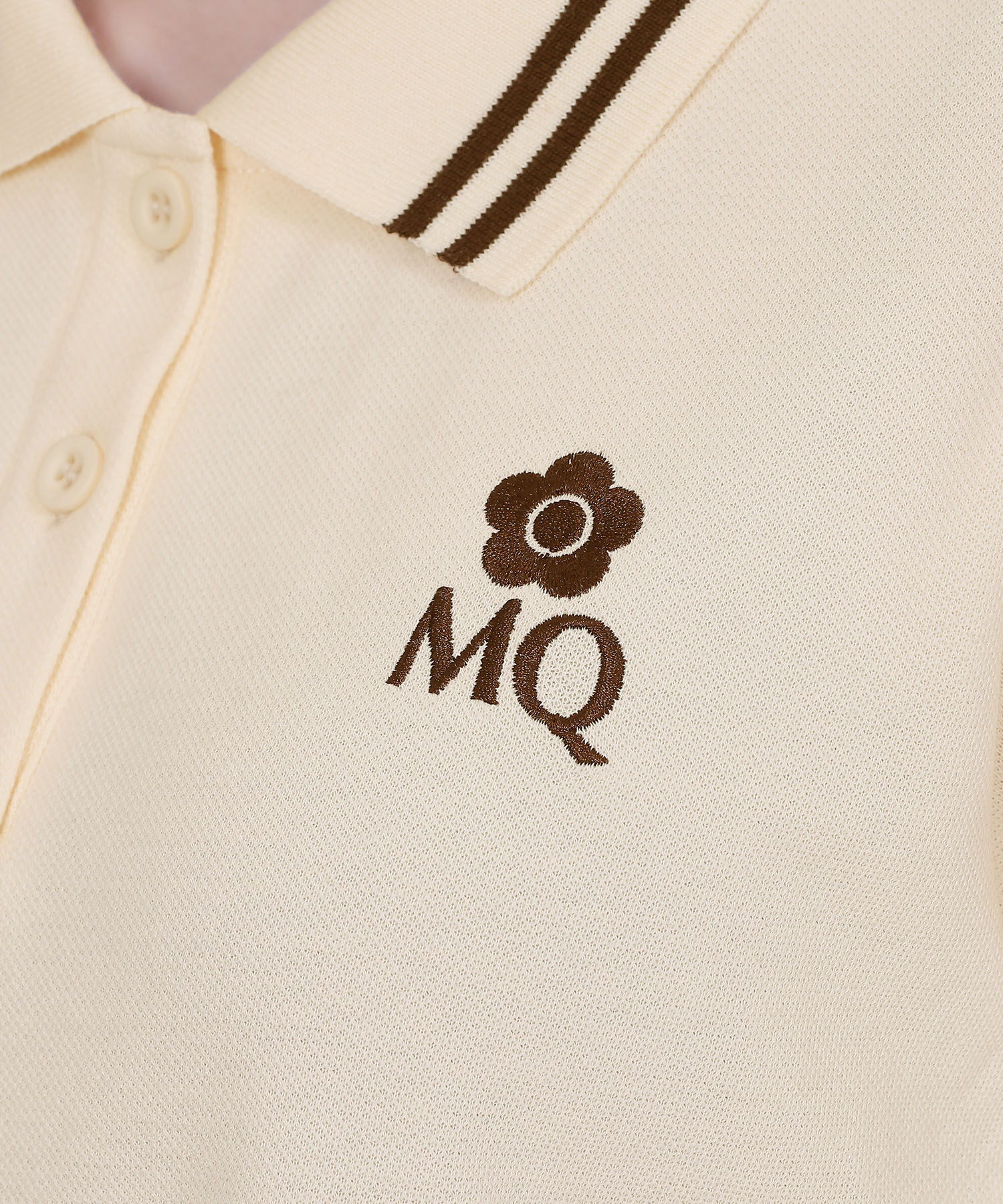 MARY QUANT「MQロゴポロシャツ プルオーバー」|ポロシャツ|