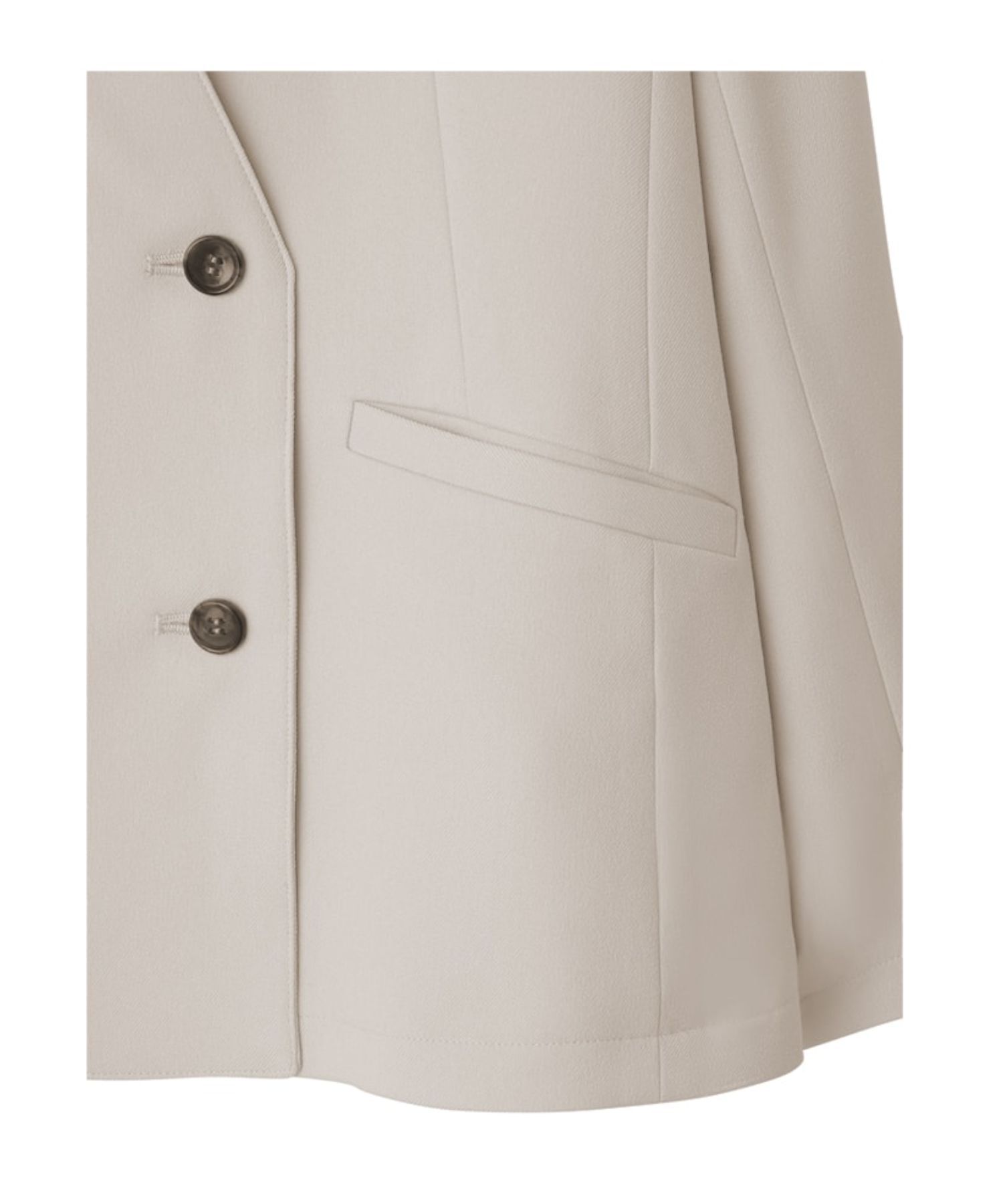 STYLE DELI「【Made in JAPAN】ノーカラーダブルジャケット」|ノーカラージャケット|