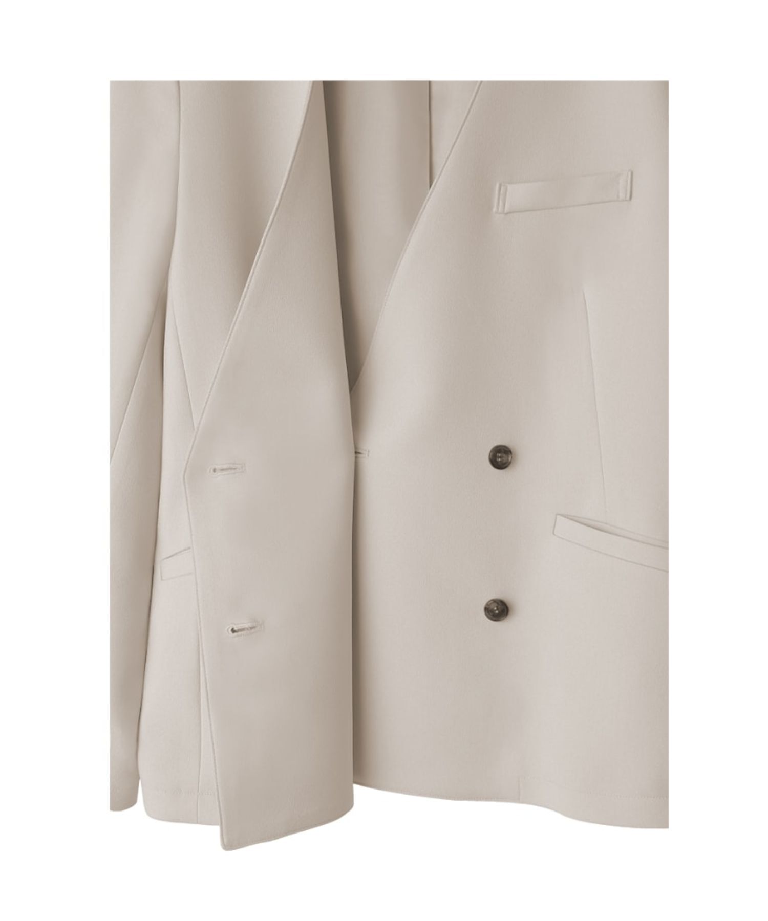 STYLE DELI「【Made in JAPAN】ノーカラーダブルジャケット」|ノーカラージャケット|