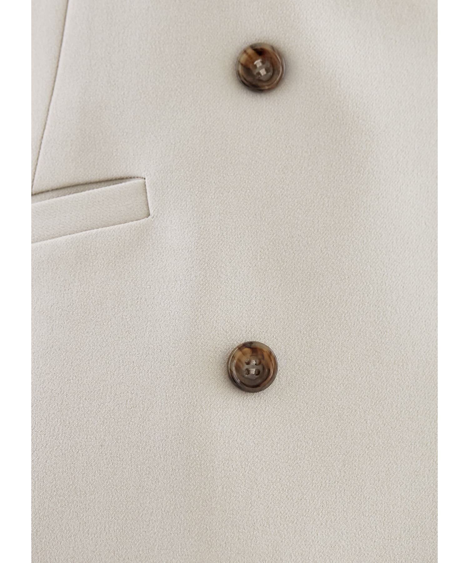 STYLE DELI「【Made in JAPAN】ノーカラーダブルジャケット」|ノーカラージャケット|