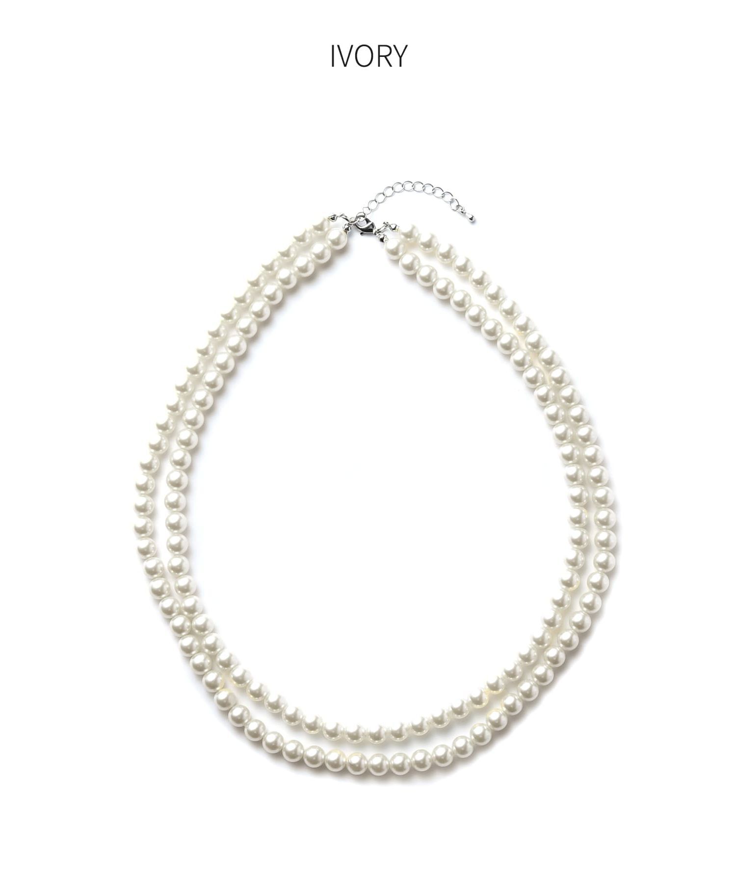 STYLE DELI「８mmパール58cm２連ネックレス」|ネックレス|