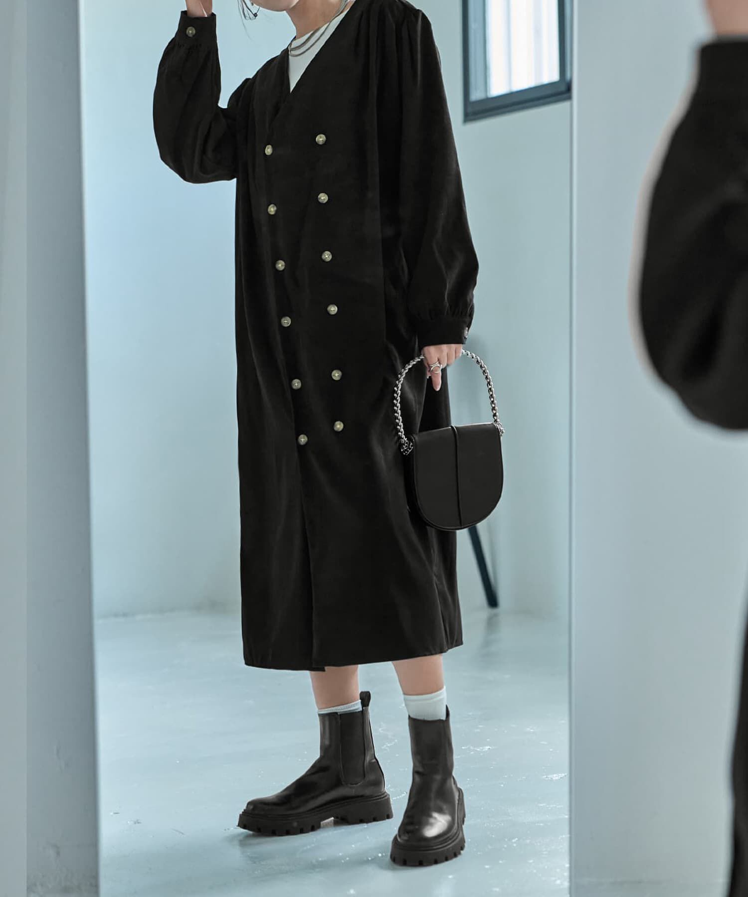 STYLE DELI「ダブル合わせVネックワンピース」|ワンピース|