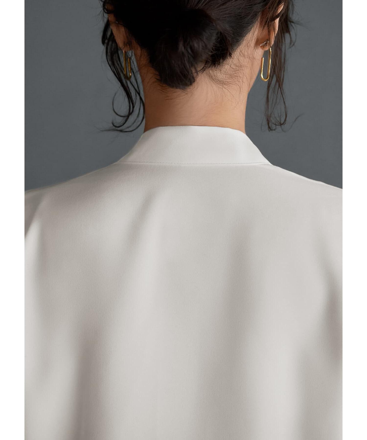 STYLE DELI「タイ付き首元ドレープブラウス」|シャツ・ブラウス|