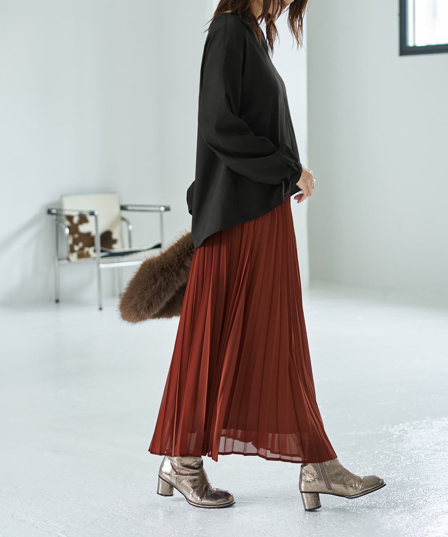 STYLE DELI「【LUXE】ハートVネックブラウス」|シャツ・ブラウス|