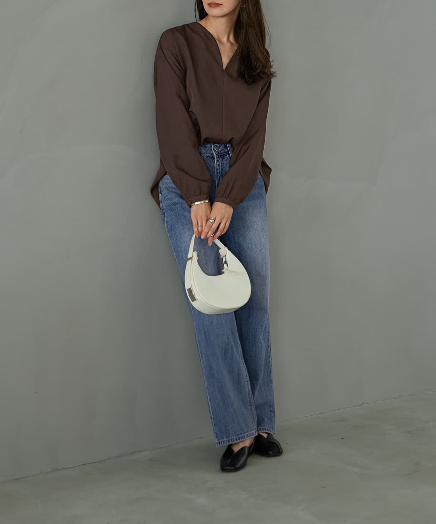 STYLE DELI「【LUXE】ハートVネックブラウス」|シャツ・ブラウス|