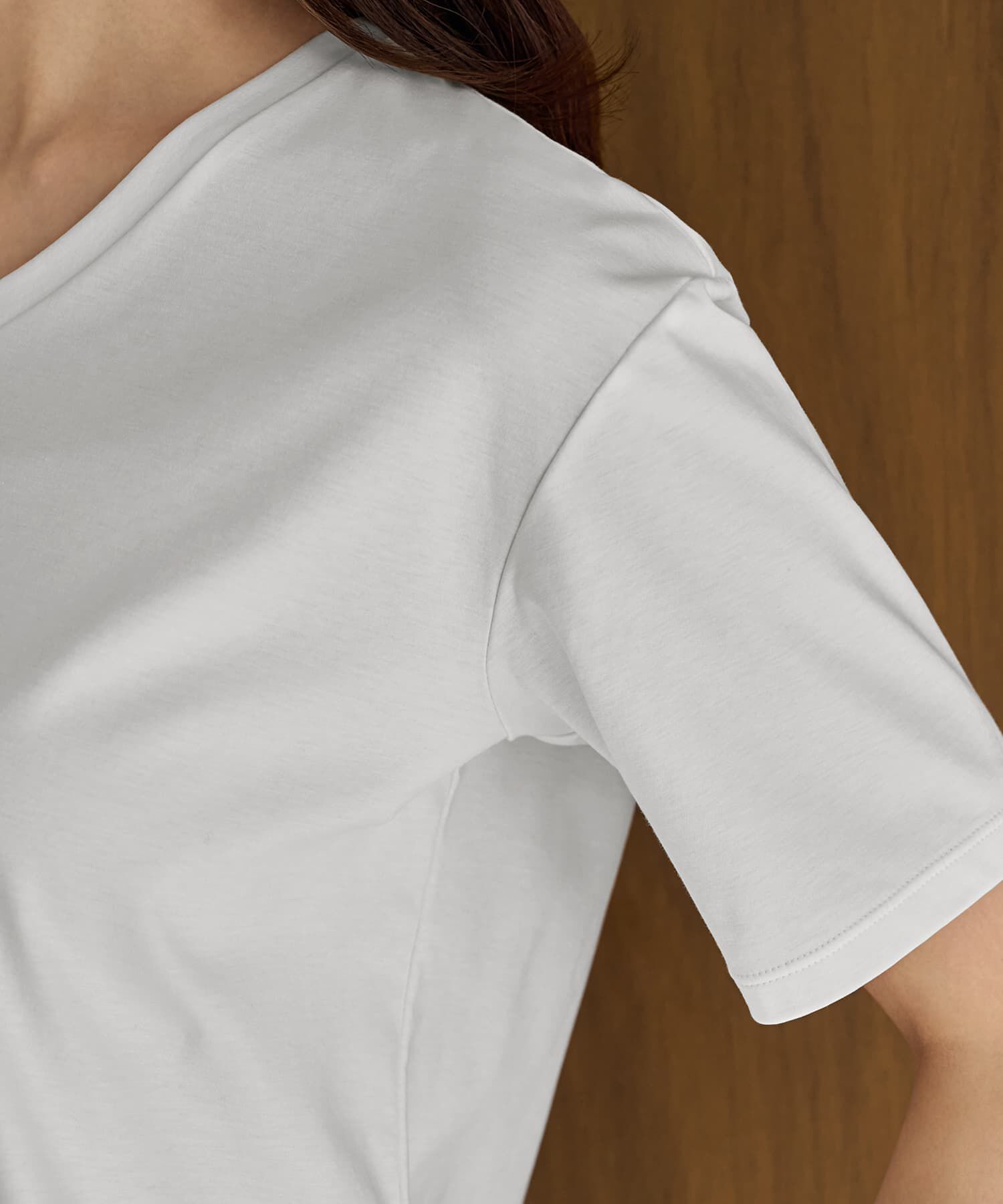 STYLE DELI「【ものづくりJAPAN】DIORAMAシルキースムース／VネックT」|Tシャツ・カットソー|