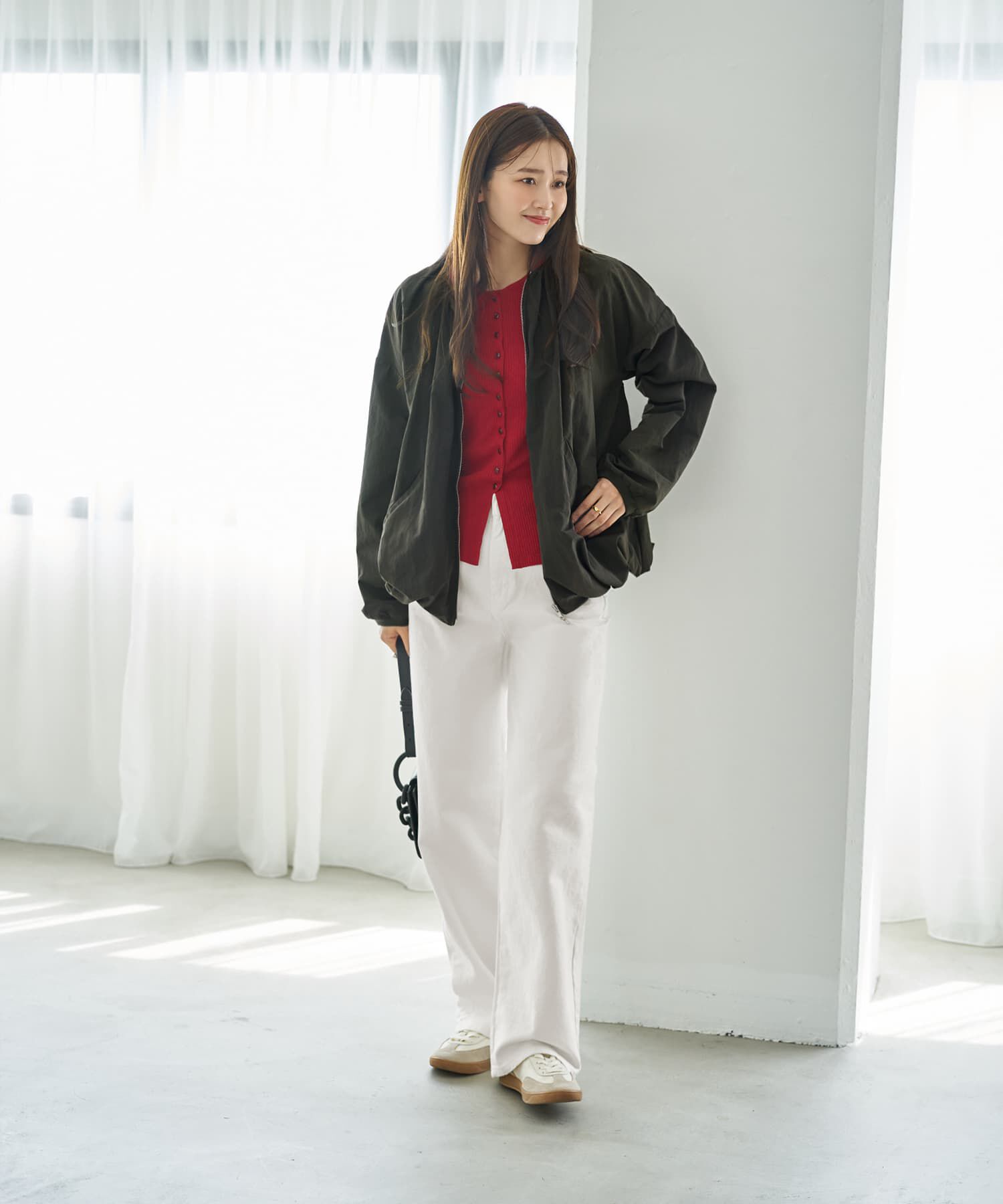 STYLE DELI「ボタンいっぱいリブカットソートップス」|Tシャツ・カットソー|