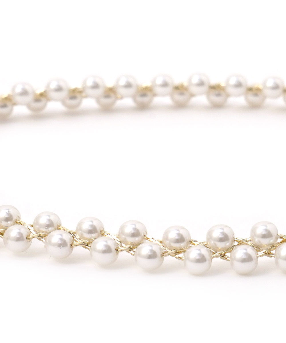 colleca la「2連パールチョーカー」|ネックレス|