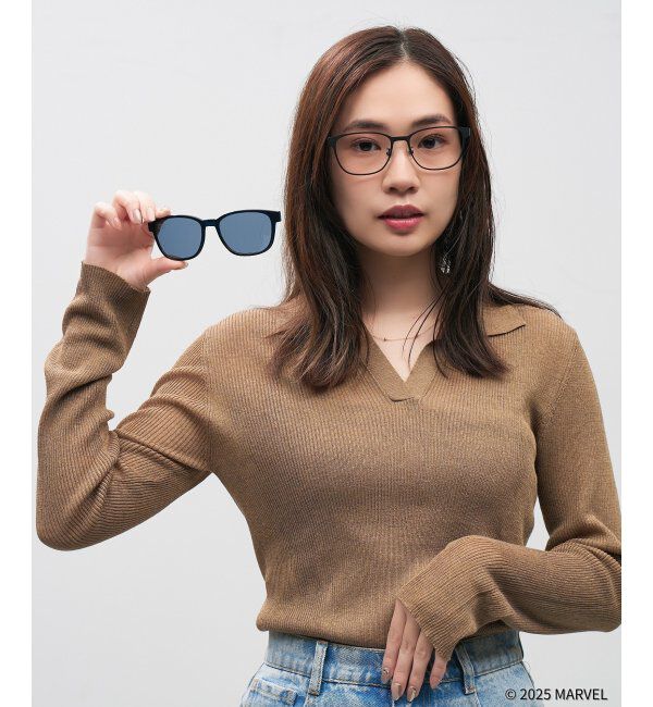  「MARVEL COLLECTION【ウルヴァリン モデル】 2wayメガネ・サングラス（偏光機能搭載）N&D   レンズ交換券付」|メガネ|