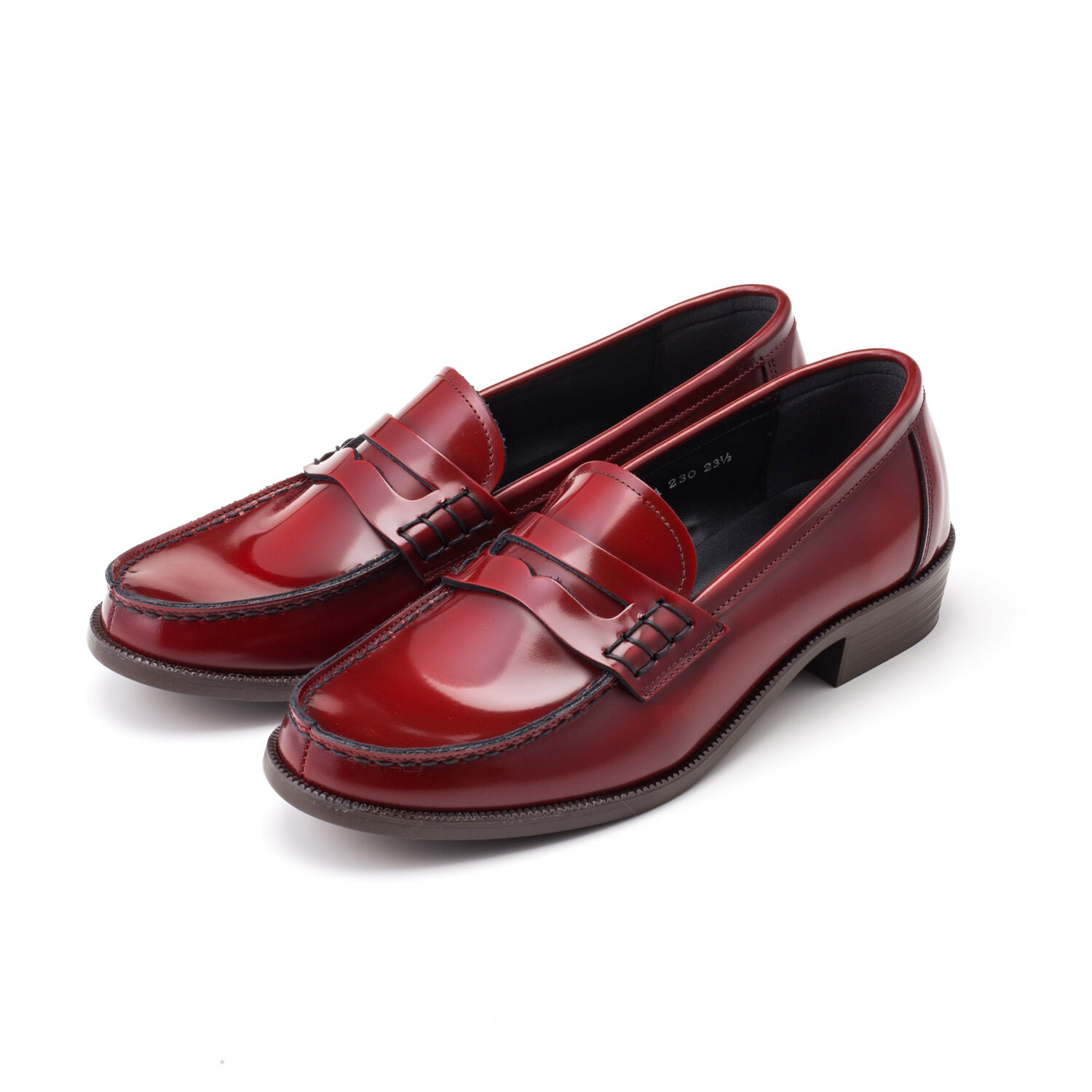 HARUTA「レザーカジュアルコインローファー #230」|ローファー|ＲＥＤ