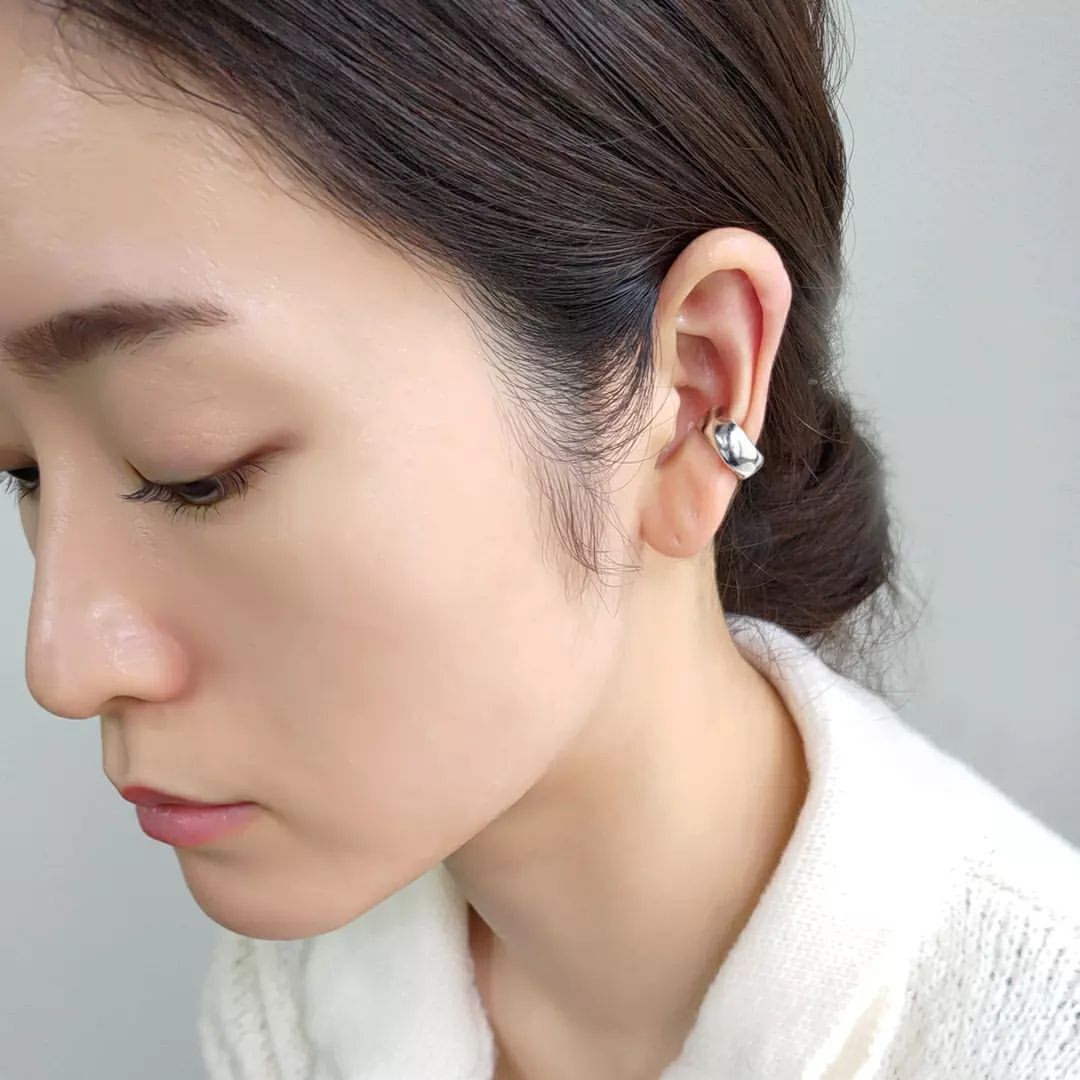  「silver925 プチニュアンス ボリューム イヤーカフ (ニッケルフリー)」|イヤーカフ|