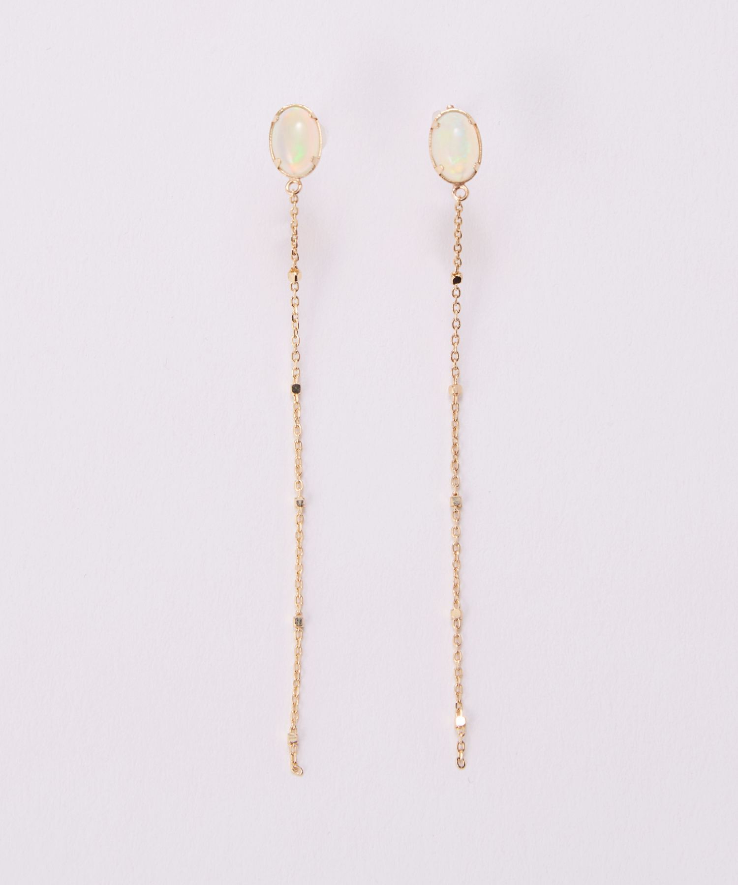 JUPITER「【K10】天然石ロングピアス オパール」|ピアス|