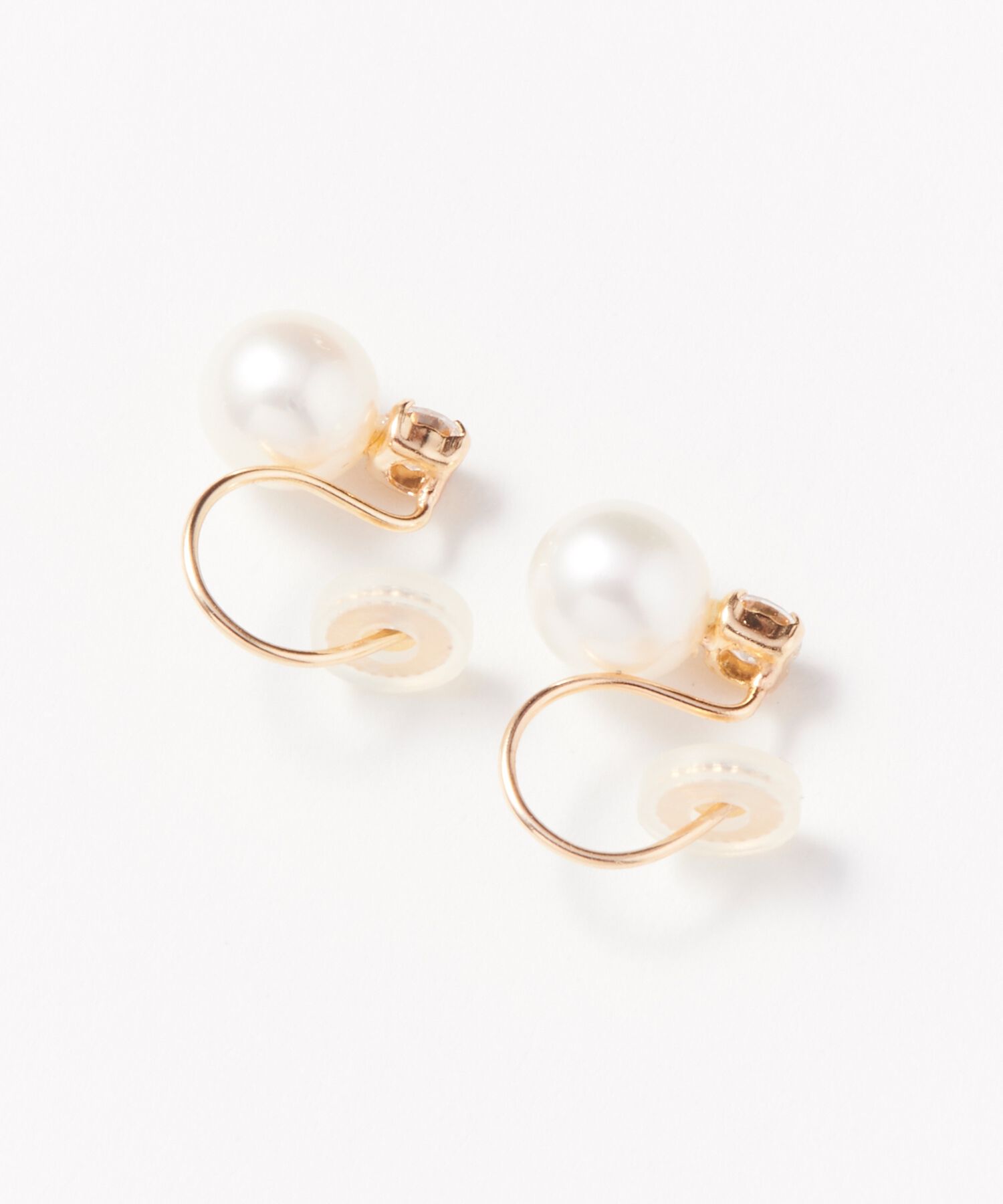 Phoebe「【K10】ジュエルパールイヤリング/淡水パール/BOX付き」|イヤリング|