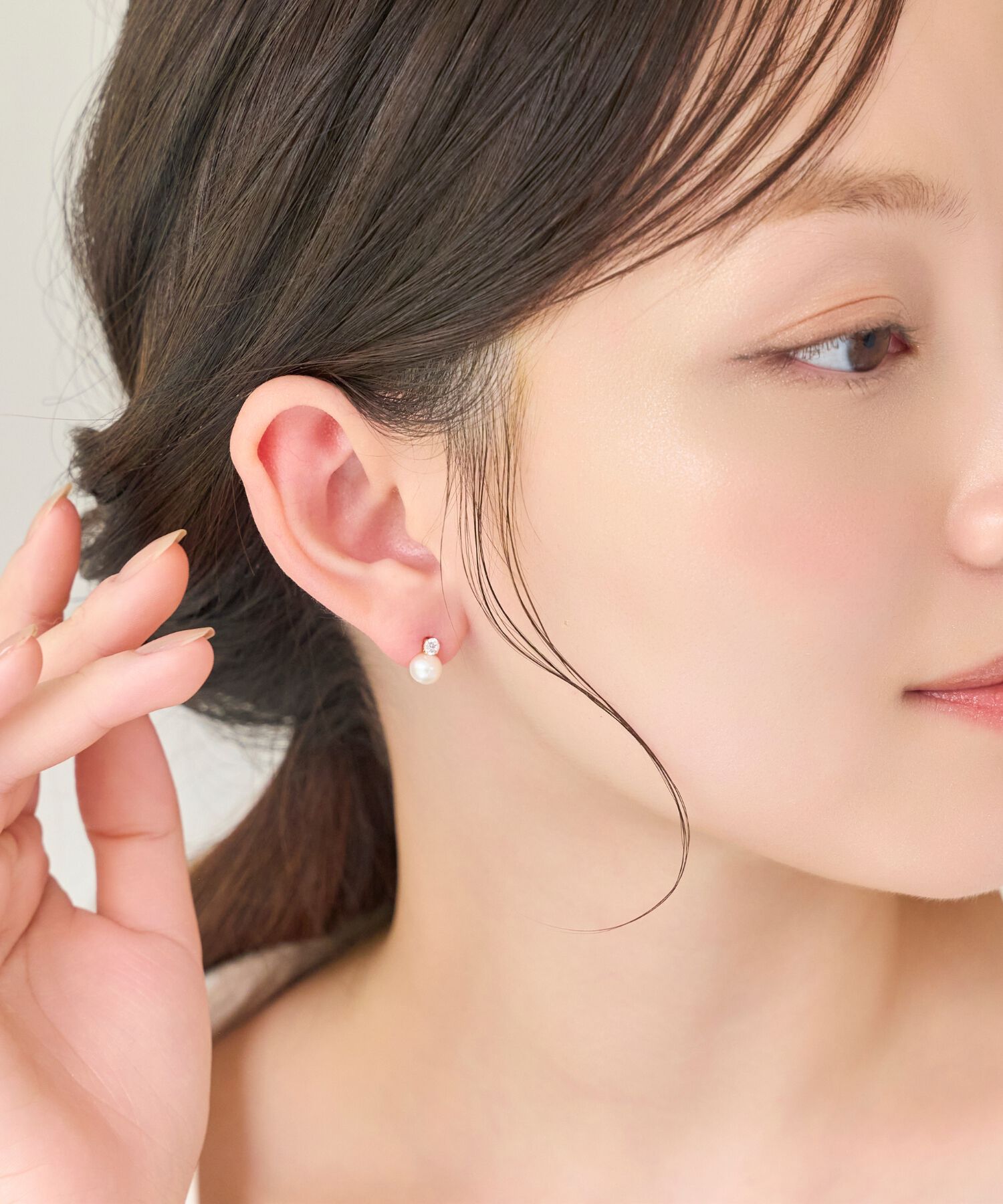 Phoebe「【K10】ジュエルパールイヤリング/淡水パール/BOX付き」|イヤリング|