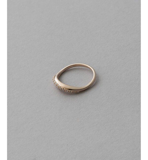 ete「[ONLINE Limited] ビジュー クレセントムーン リング」|リング|