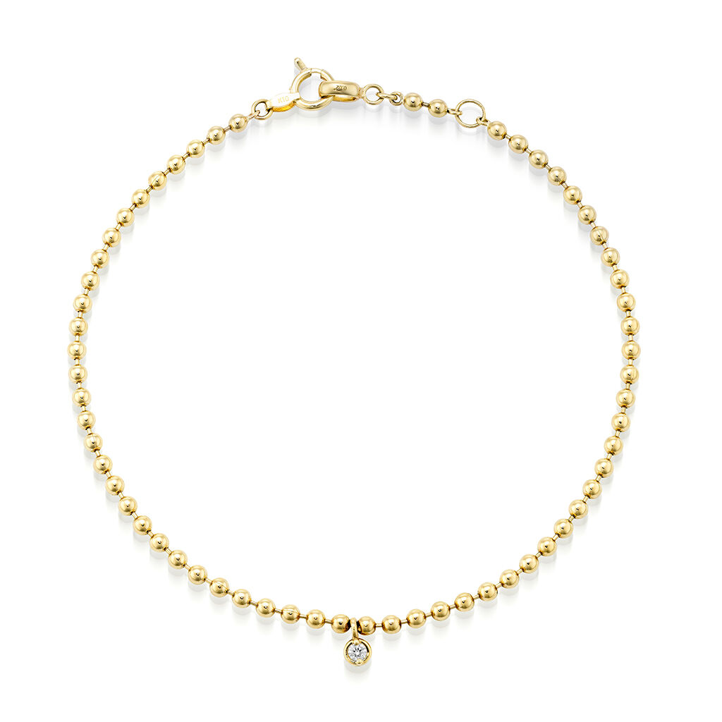 STAR JEWELRY「DIAMOND BALL CHAIN BRACELET」|ブレスレット・バングル|イエローゴールド