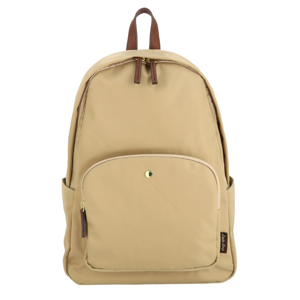 Legato Largo「レガートラルゴ リュック 通販 ナイロン 10ポケット バックパック レディース 通勤 通学 A4」|リュック|ベージュ1