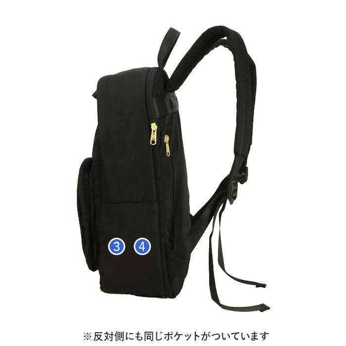 Legato Largo「レガートラルゴ リュック 通販 ナイロン 10ポケット バックパック レディース 通勤 通学 A4」|リュック|