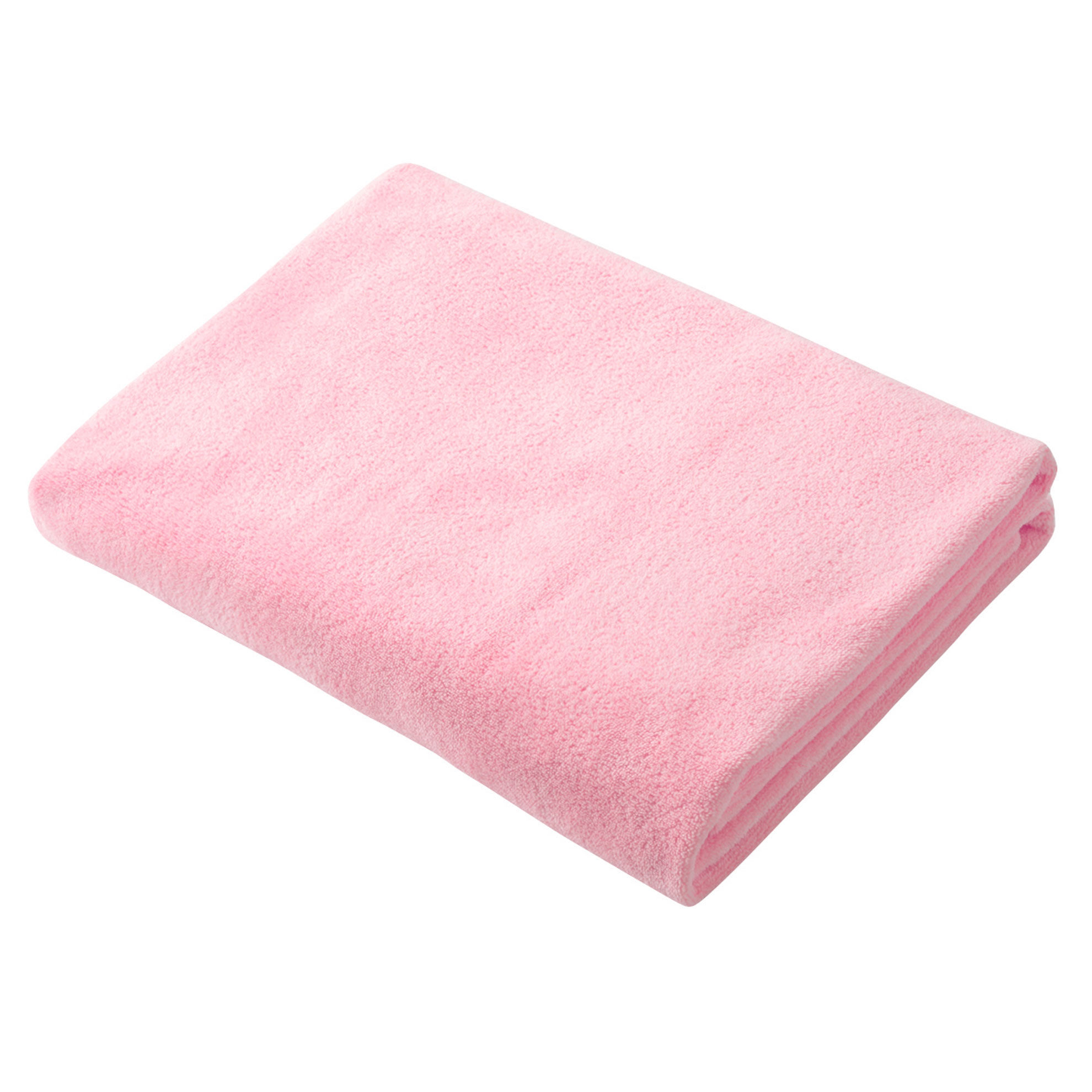 BACKYARD FAMILY「バスタオル カラリ carari マイクロファイバー 超吸水 薄手 速乾性 定番 柔らかい」|タオル|ピンク1
