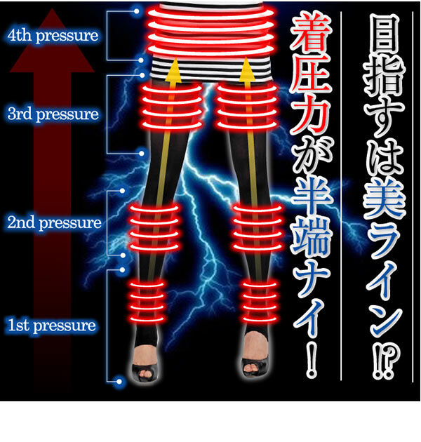 BACKYARD FAMILY「着圧レギンス ビューティーレッグ スリム BEAUTY LEG SLIM レギンス 着圧 トレンカ」|レギンス・スパッツ|