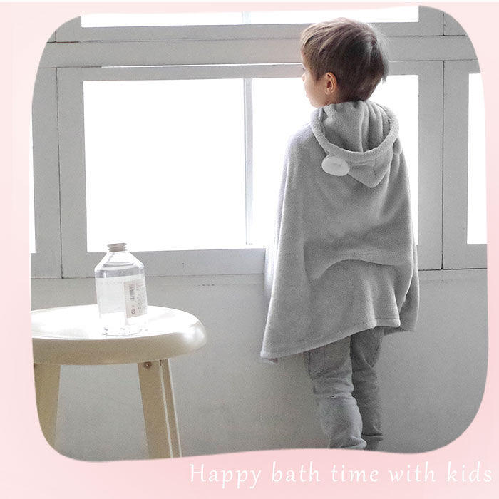 BACKYARD FAMILY「バスタオル フード付き 通販 ラップタオル バスローブ 女の子 キッズ 巻きタオル 大人 ポンチョ」|タオル|