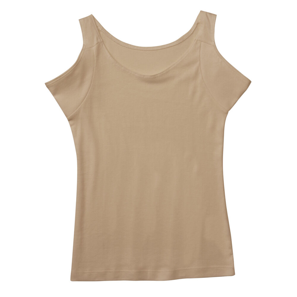 BACKYARD FAMILY「汗取りインナー レディース 通販 ノースリーブ 汗取り タンクトップ インナー 汗取りパッド」|インナー|ベージュ1