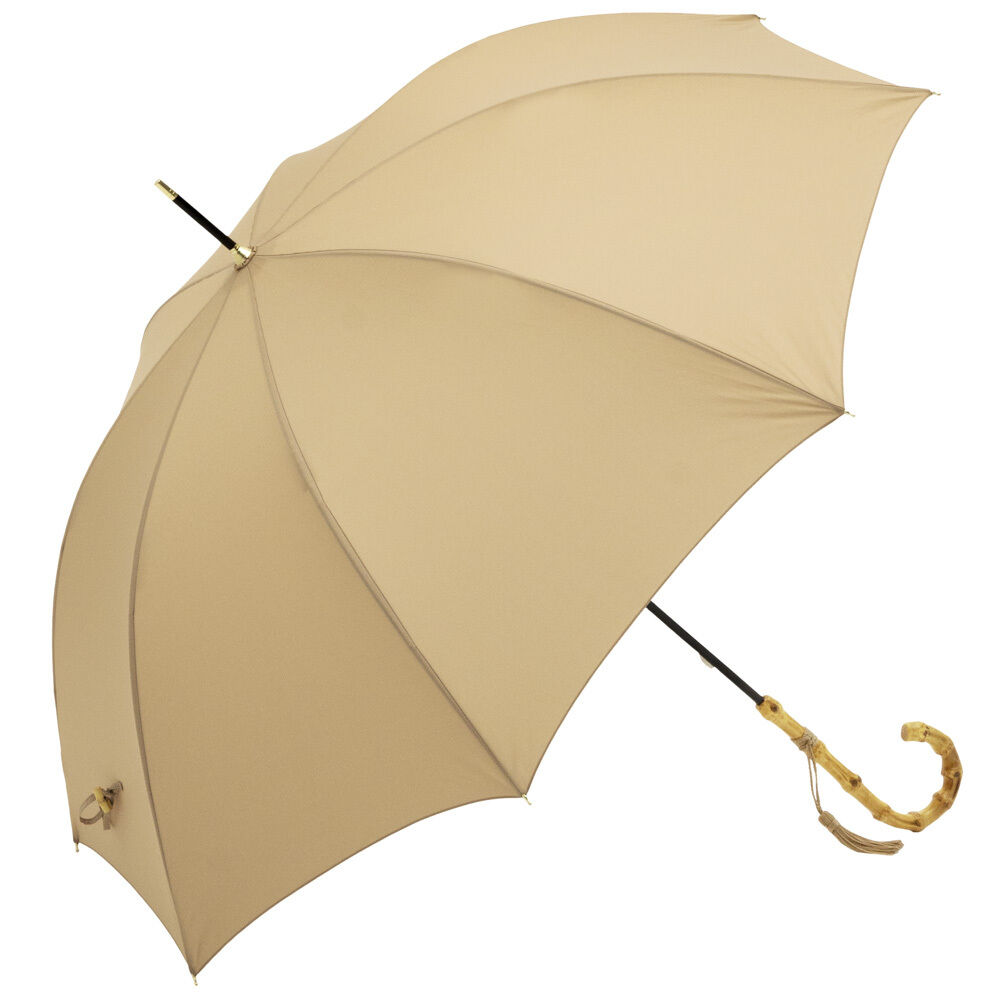 BACKYARD FAMILY「ビコーズ 傘 because 通販 雨傘 長傘 晴雨兼用 UVカット 日傘 58cm 58センチ」|傘|ベージュ1