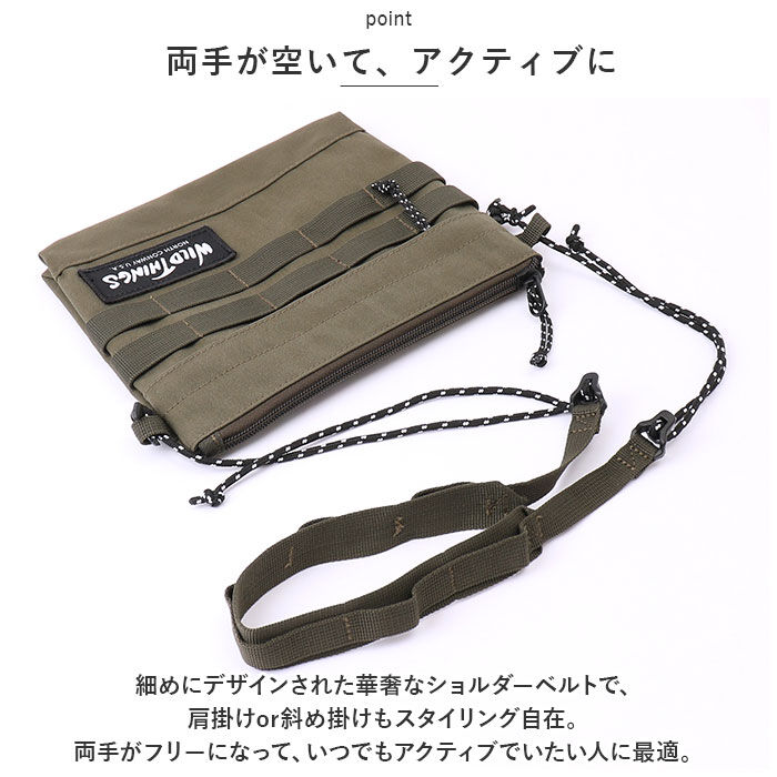 BACKYARD FAMILY「WILD THINGS サコッシュ WT-380-3006 ワイルドシングス 通販」|ショルダー・メッセンジャー|