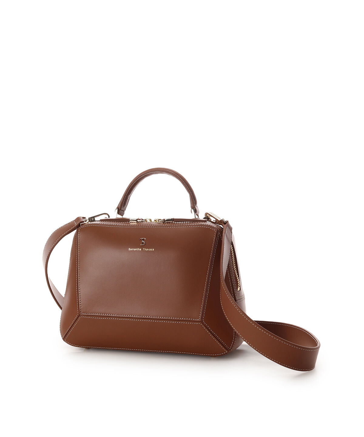 Samantha Thavasa「パネルスプリットレザーワンハンドルバッグ」|ハンドバッグ|